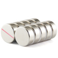 N52 strong power neodymium ndfeb round magnet nickel coated